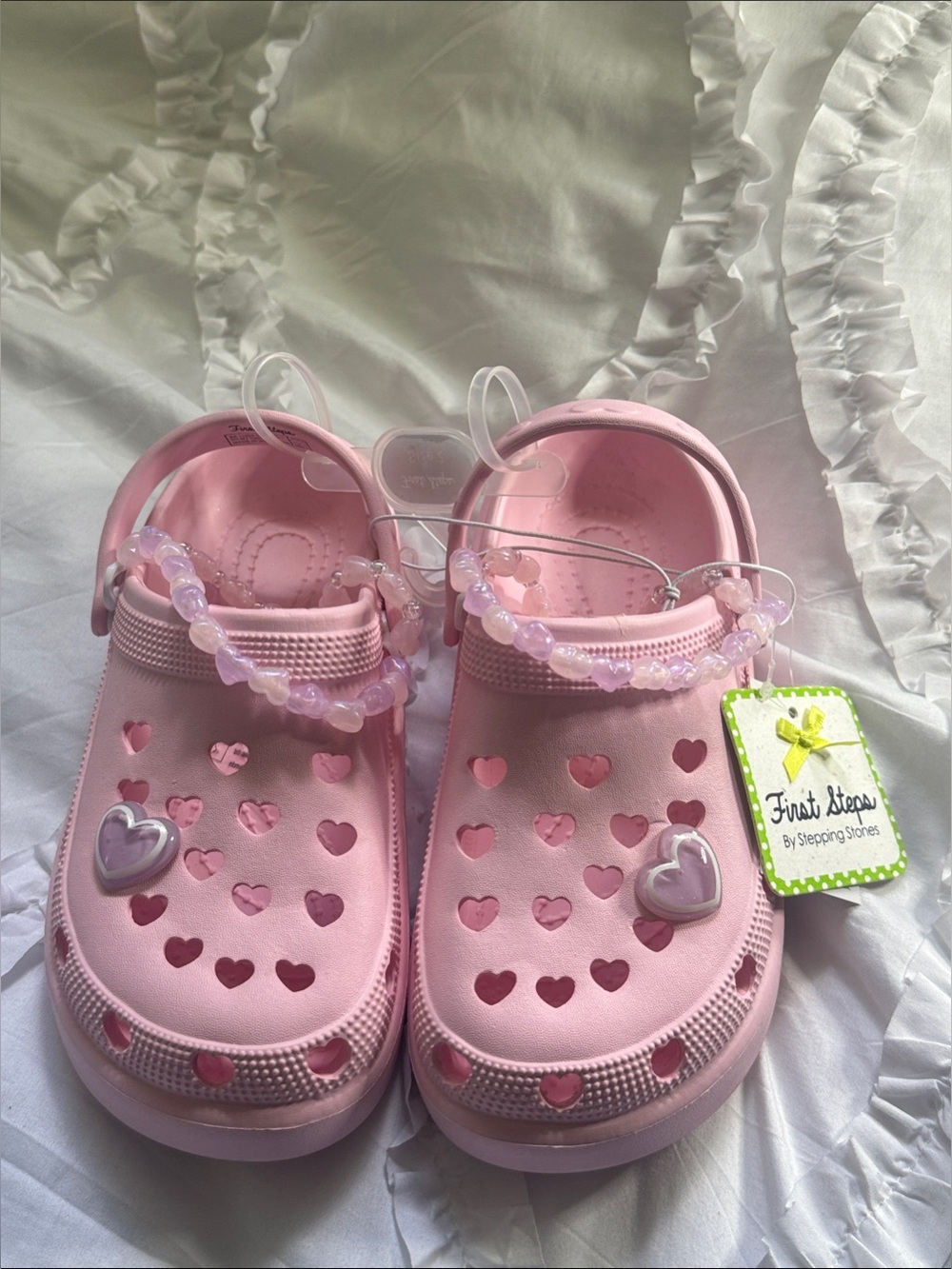 Pink Heart Sandals for Kids